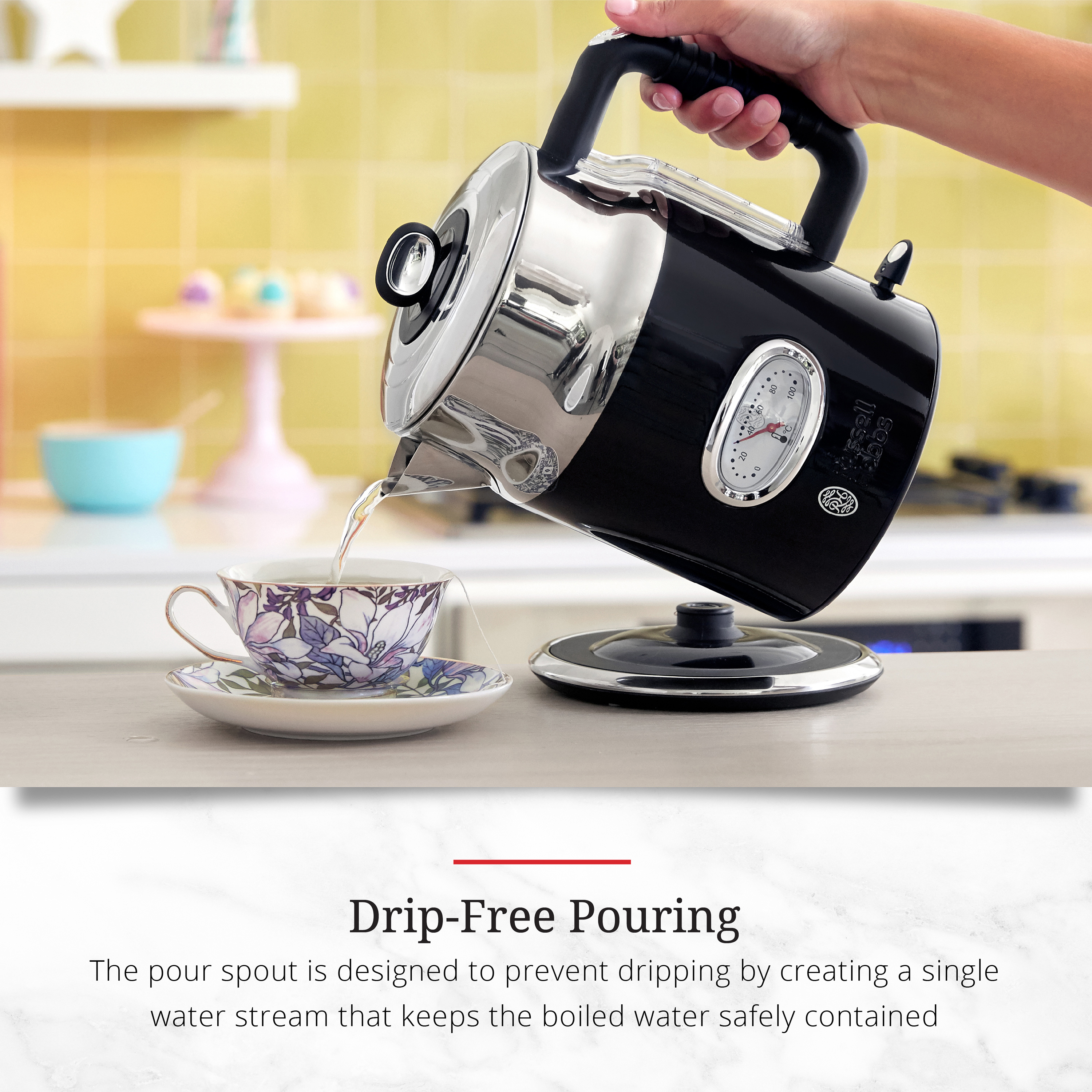 Russell hobbs retro kettle black top